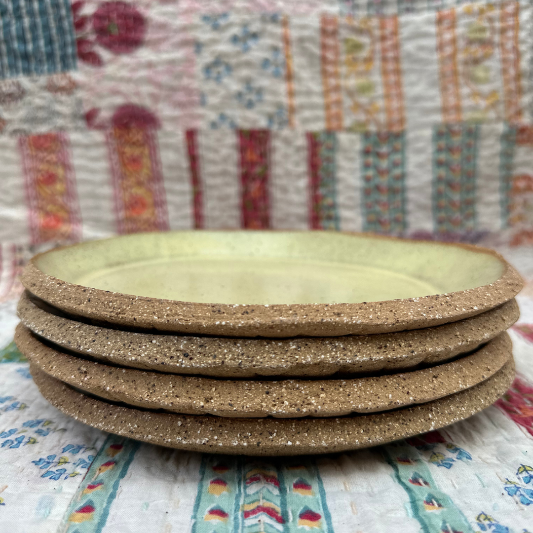 Halud (Handmade set of four plates)